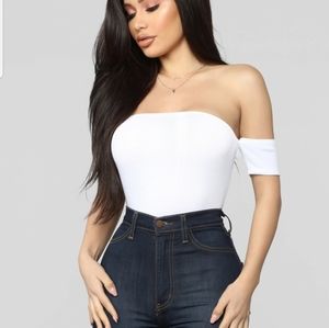 Off the shoulder crop top